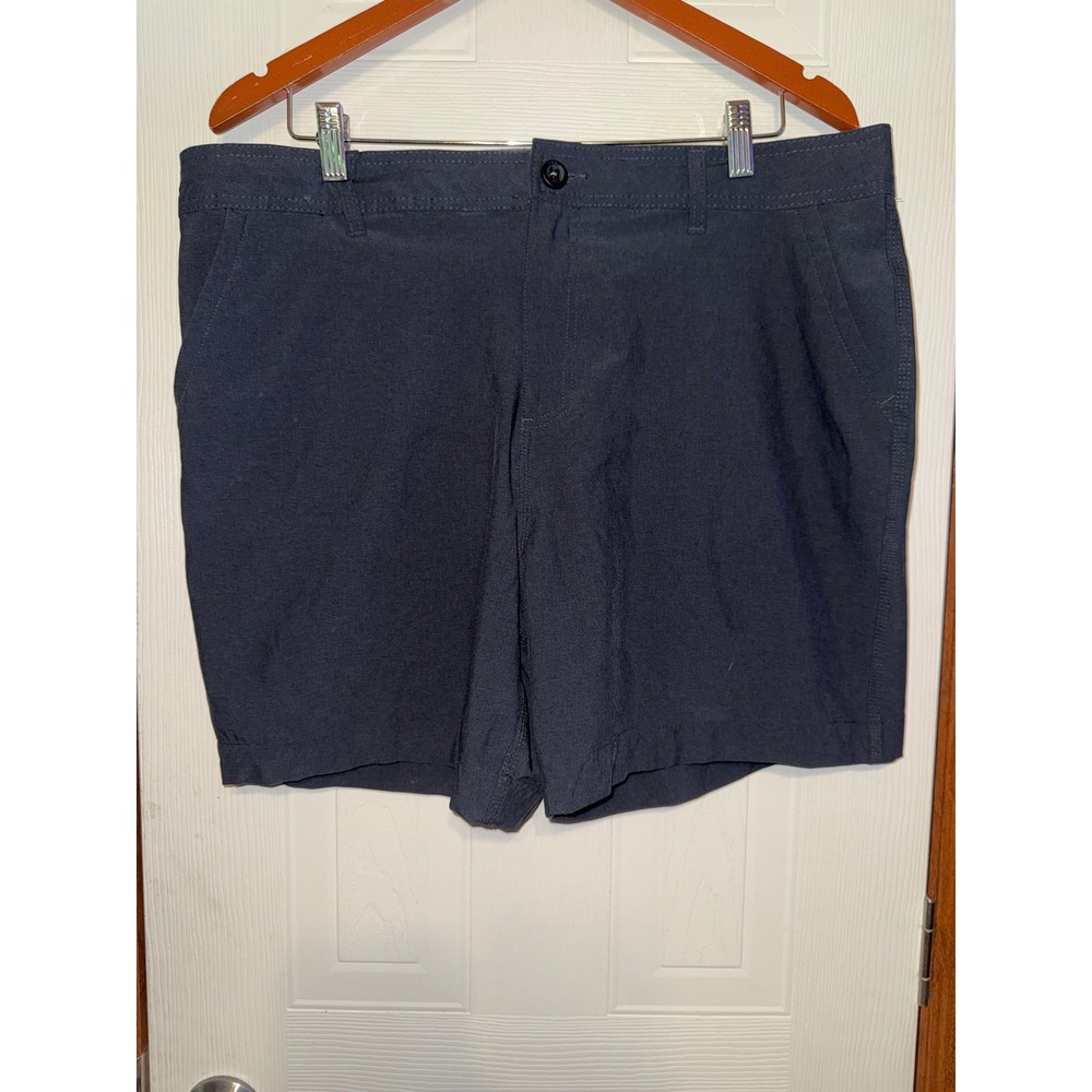 Oneill Hybrid Shorts Mens 36 Dark Gray Heathered Flat Front Board Shorts